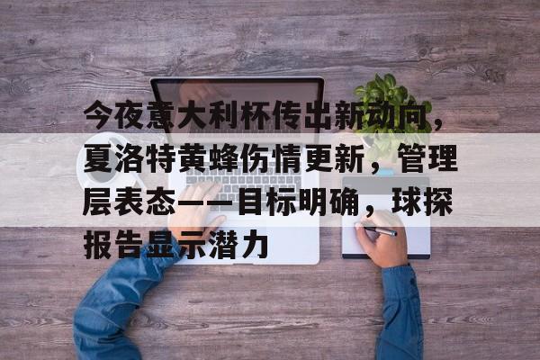 九游会体育-关于今夜意大利杯传出新动向，夏洛特黄蜂伤情更新，管理层表态——目标明确，球探报告显示潜力的信息